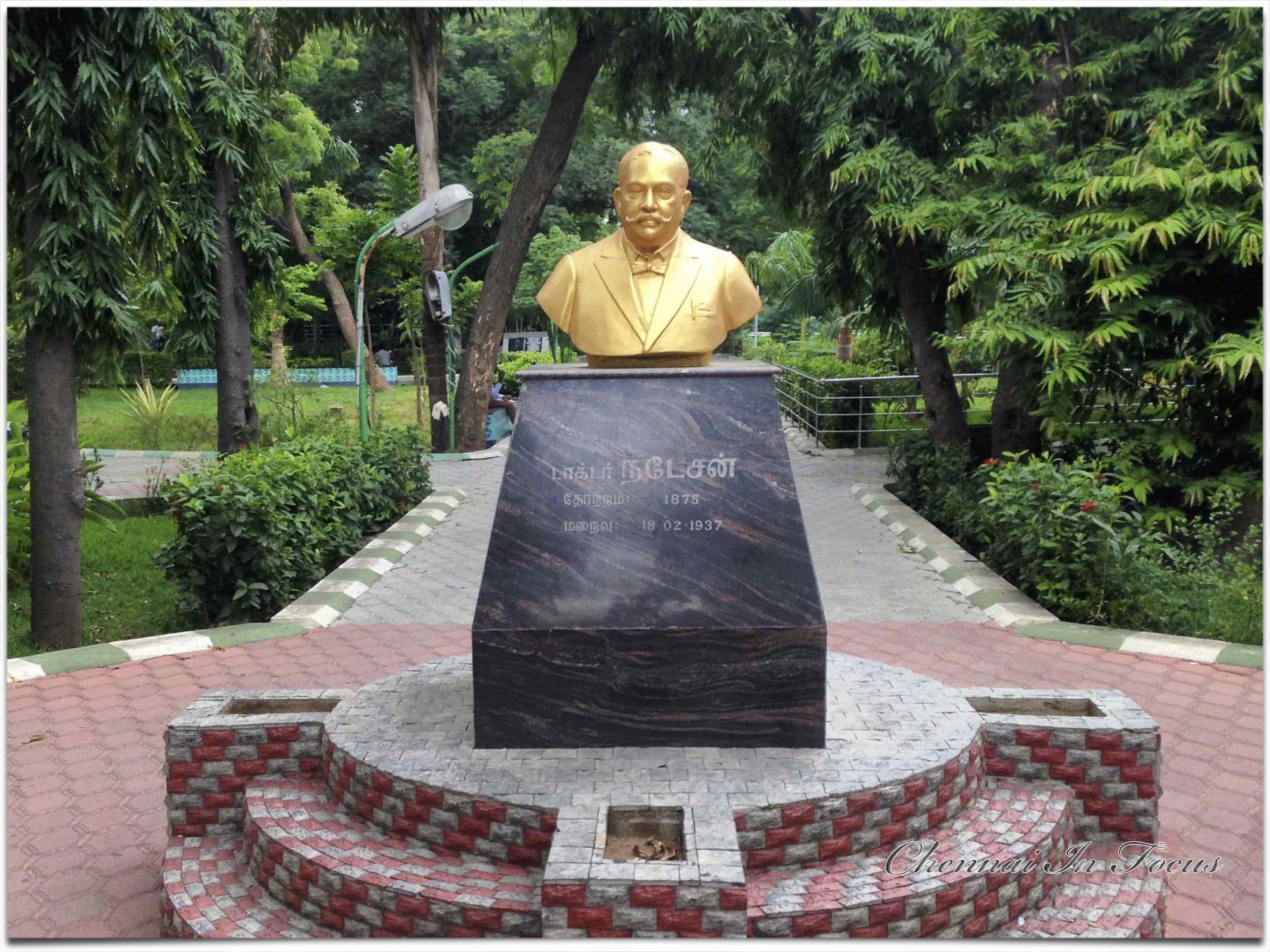 Dr. Natesan - Natesan Park located on Venkatanarayana Road in T.Nagar, Chennai, India.