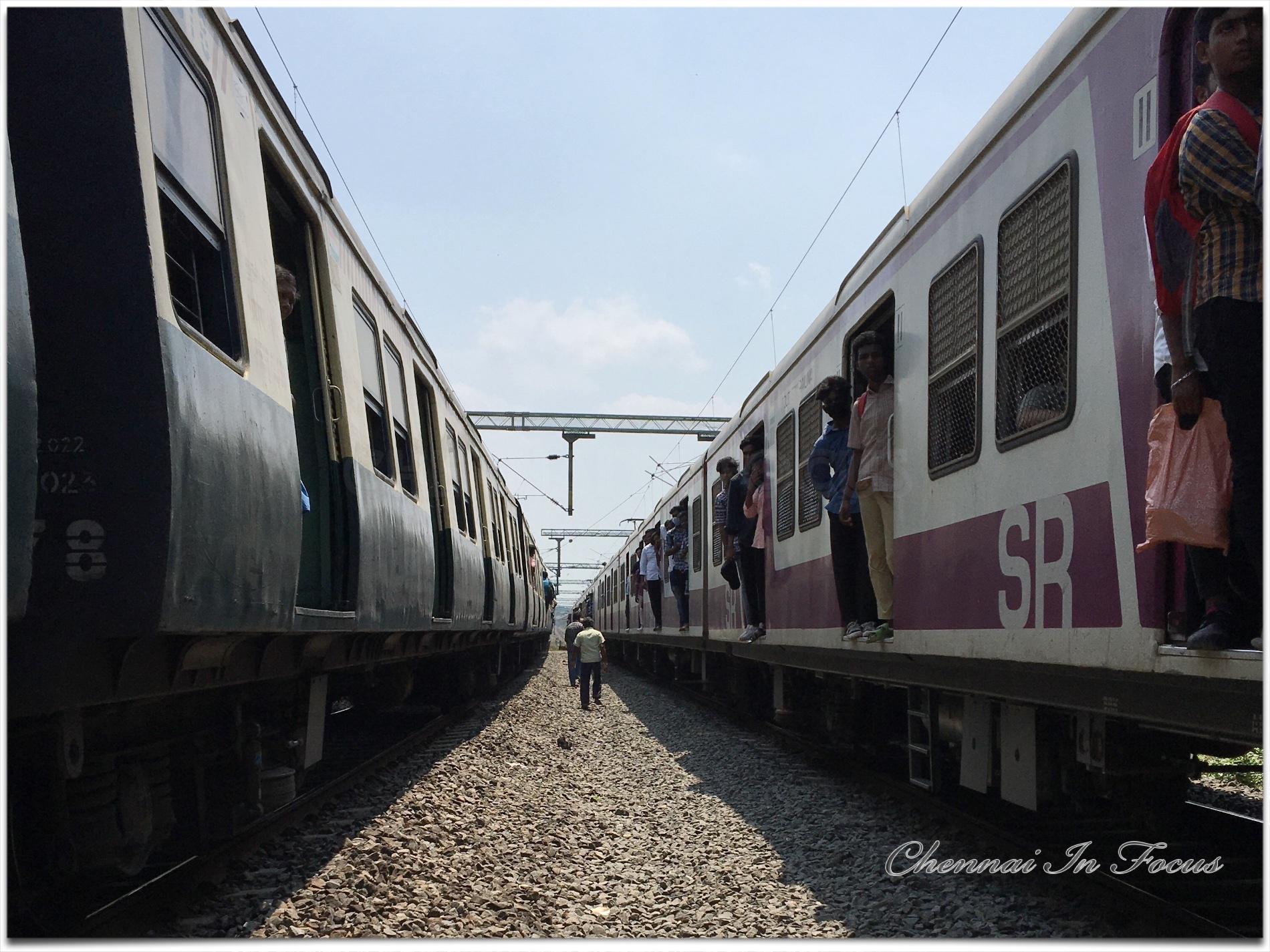 Meenambakkam Railway station rail tract 