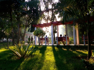 Natesan Park located on Venkatanarayana Road in T.Nagar, Chennai, India.