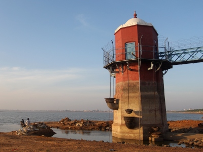 Puzhal Lake Water Level Indicator